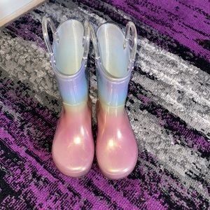 Little girl size 7 Rain boots